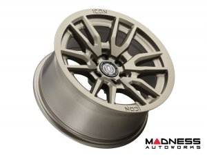 Ford Bronco Custom Wheels (1) - Vector 6 - Bronze - 17 X 8.5 / 6 x 5.5 / 0 / 4.75" - Icon 